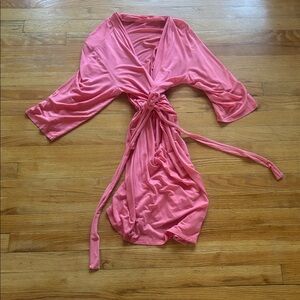 Josie Natori Orange Modal Robe